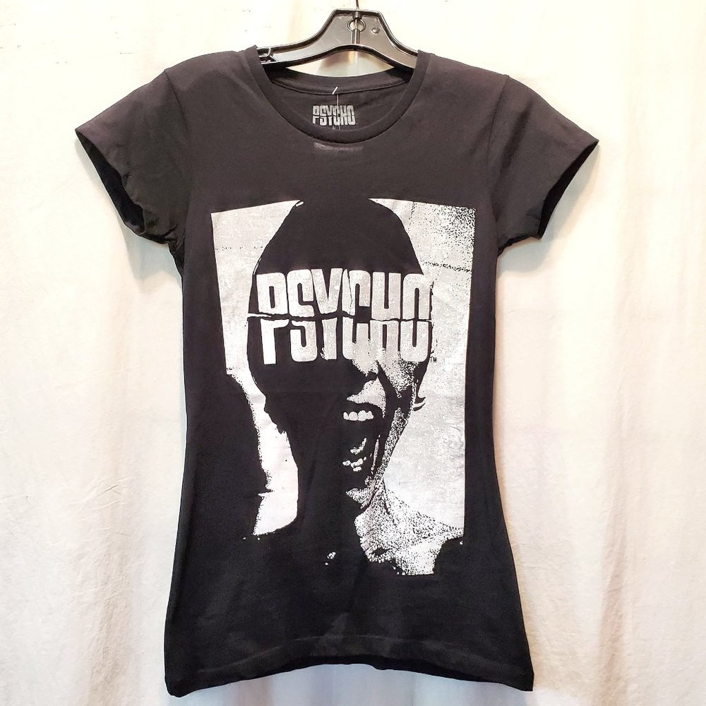 Psycho Tee Black/White Small Rock Rebel